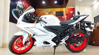 All New Yamaha R15 Version 4 White Colour 🔥🔥 Yamaha R15  Local Abroad [upl. by Enamart]