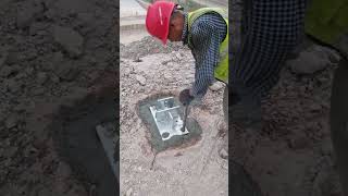 Wire mesh ground anchor cement mortar fixing process [upl. by Halladba]