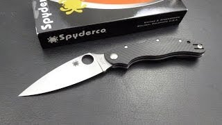 Spyderco Caly 35 ZDP189  Unboxing and Initial Impressions [upl. by Jereme]