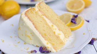 Homemade Lemon Cake Recipe  Lemon Cream Frosting 🍋 [upl. by Changaris]