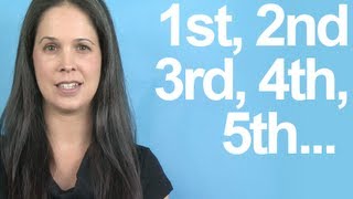 How to Pronounce ORDINAL NUMBERS  American English [upl. by Standing235]