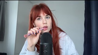 ASMR FAST AND AGGRESSIVE SPIT PAINTING MOUTH SOUNDS AND NIBBLING [upl. by Ahsinad]