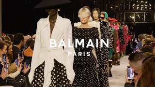 Balmain Womens FallWinter 2023 Fashion Show [upl. by Nauquf198]