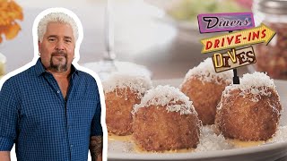 Guy Fieri amp Dennis Miller Eat Cacio e Pepe Arancini  Diners DriveIns and Dives  Food Network [upl. by Squire]