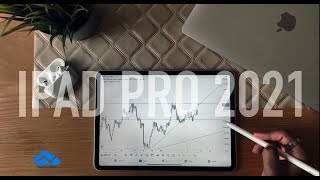 Trading On My iPad Pro 2021 Analysing Forex Charts  Tradingview  Simple Strategy [upl. by Yllut]