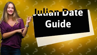 How do you manually calculate Julian date [upl. by Clywd]