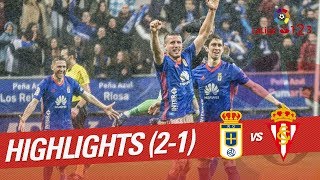 Resumen de Real Oviedo vs Sporting de Gijón 21 [upl. by Wiersma652]