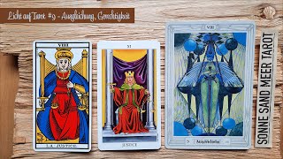 GERECHTIGKEIT  AUSGLEICHUNG  die Bedeutung der TAROTKARTE und Schlüsselwörter Tarot tarotlernen [upl. by Ney]