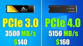 SSD NVMe PCIe 30 vs PCIe 40 Loading Windows 10  Big Difference [upl. by Annala174]