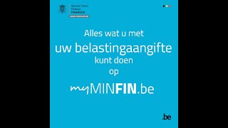 Beheer uw aangifte op MyMinfin [upl. by Alihs]