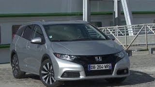 Essai Honda Civic Tourer 16 iDTEC Exécutive 2014 [upl. by Hailee872]