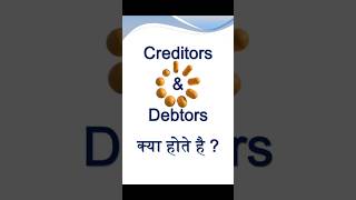 what is debtors and creditors  debtors or creditors kya hote h shorts tally tallycourse [upl. by Nilyarg]