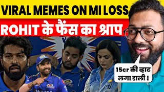 Best Viral memes SRHVsMI Mumbai Got Badly Beaten Sunrisers Hardik Pandya Failed Rohit Sharma Klaasen [upl. by Tyika]