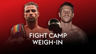 LIVE WEIGHIN Felix Cash vs Jason Welborn  Fight Camp Week 3 [upl. by Bina275]