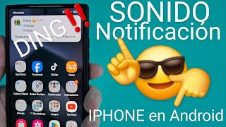 📱🍏 SONIDO NOTIFICACIONES de iPHONE para ANDROID PASO a PASO 🔔🔊 [upl. by Herzen]