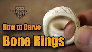 How to Carve Bone Rings [upl. by Polky]