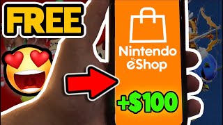 How to get Nintendo eShop Codes for FREE 2024  Free 100 Nintendo Gift Card EASY METHOD [upl. by Sorcha]