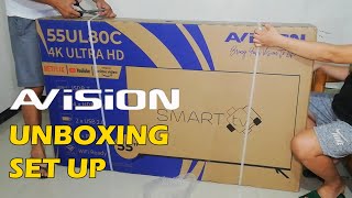 unboxing Avision 55UL80C led tv 55quot [upl. by Torras387]