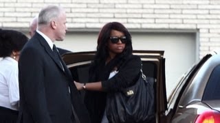 Whitney Houston Funeral  Bobbi Kristina and family attend viewing [upl. by Xerxes621]