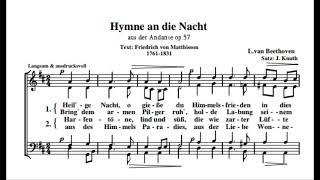 Ludwig van Beethoven  Hymne an die Nacht Hymn to the Night on the Andante of the Sonata no 23 [upl. by Barbe447]