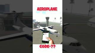 🤑 Aeroplane Cheat Code ✈️  Indian Bike Driving 3d Game New Update indianbikedriving3d shorts [upl. by Tymothy]