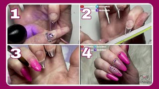 💅🏻 RICOSTRUZIONE UNGHIE CON TIP come usare le tip  how to acrylic tip nails ValentinaMNails [upl. by Odama]