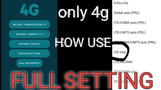 4G lte app kaise use kareforcelte how to use 4g force lte app4g lte appkaise usefull setting [upl. by Areikahs]