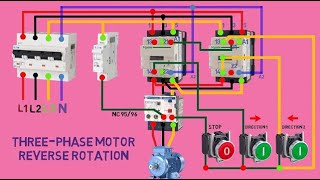 Three phase motor forward and reverse rotation wiring  SRA Electrical [upl. by Southworth]