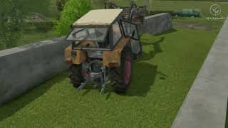 Koszenie żyta na kiszonkę u panzeturowski2334 oporowo automobile ursus farmingsimulator22 [upl. by Emmey]