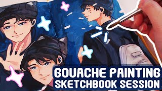 Back to Gouache  Sketchbook Session [upl. by Aitsirhc]