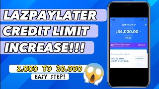 HOW TO INCREASE CREDIT LIMIT IN LAZPAYLATER Pwede ba magrequest Lazpaylater credit limit increase [upl. by Nnazus]