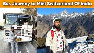 Bus Journey To Auli Utrakhand  Mini Switzerland of India [upl. by Klusek144]