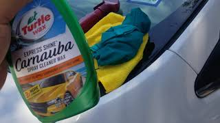 Turtle wax carnauba express shine spray cleaner wax review [upl. by Keldon]