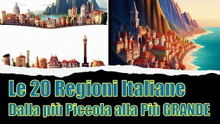 Dalla più piccola alla Più Grande quotLe 20 Regioni dItalia per Estensionequot [upl. by Allare]