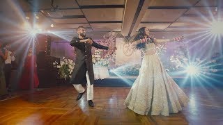 Best Surprise Dance Performance Bride amp Groom  Natasha amp Jaspreet’s Wedding Indian [upl. by Annuahs]