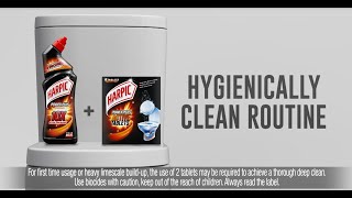 Harpic Power Plus the ultimate hygiene routine [upl. by Irakab361]