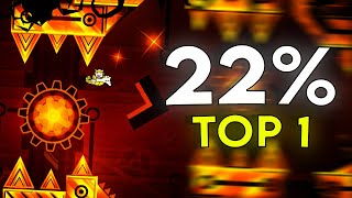 Top 1 FLAMEWALL 22 Verifying  Geometry Dash [upl. by Rema391]