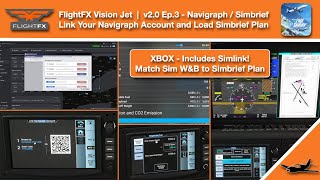 MSFS  FlightFX Vision Jet v2  Linking Simbrief and Loading a Flight Plan [upl. by Coady]