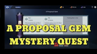 MIR4 A Proposal Gem MYSTERY QUEST  SUPER FAST GUIDE HOPE YOU LIKE [upl. by Cherilynn]