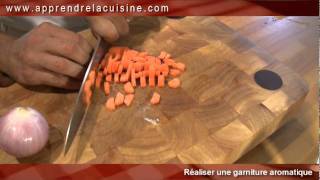 Mirepoix  Garniture aromatique Vidéo gratuite [upl. by Ecire]