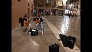 COMPILACIÓN  2 Guitarras en la Plaza de la Catedral Granada [upl. by Asilim]