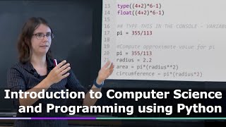 Lecture 1 Introduction to CS and Programming Using Python [upl. by Sioux]