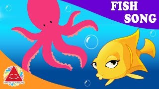 Fish Song  Sea Animal Learning Songs  Rhymes For Kids Children Babies  Happy Kids  Jungle Beats [upl. by Dittman269]