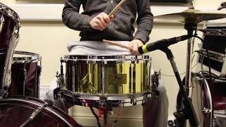 Free Floating Brass Snare Comparison 2020 14x35 14x65 and 14X8 [upl. by Hebrew]