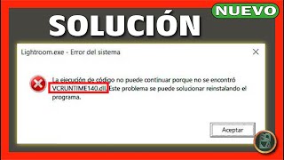 ✅ Cómo resolver el error vcruntime140dll en Windows Guía completa Windows 11 10  DESCARGAR AQUÍ [upl. by Havener677]