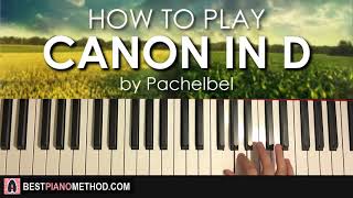 HOW TO PLAY  quotCANON IN Dquot by Pachelbel Piano Tutorial Lesson [upl. by Aivataj]