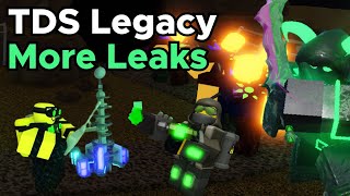 TDS Legacy More Leaks  Tower Defense Simulator Legacy Roblox [upl. by Arvell]