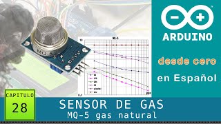 Arduino desde cero en Español  Capítulo 28  Sensor de gas natural MQ5 y combustibles [upl. by Celina]