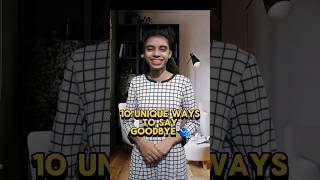 10 Unique Ways to Say Goodbye  Everyday English talk with Naila learnenglish Shorts ytshorts [upl. by Eetnahc]