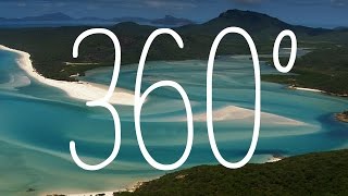 Whitehaven Beach and Hamilton Island Queensland Australia  360 Video  Tourism Australia [upl. by Ahseei]